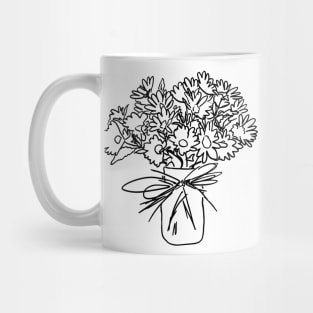 Daisies Drawing Mug